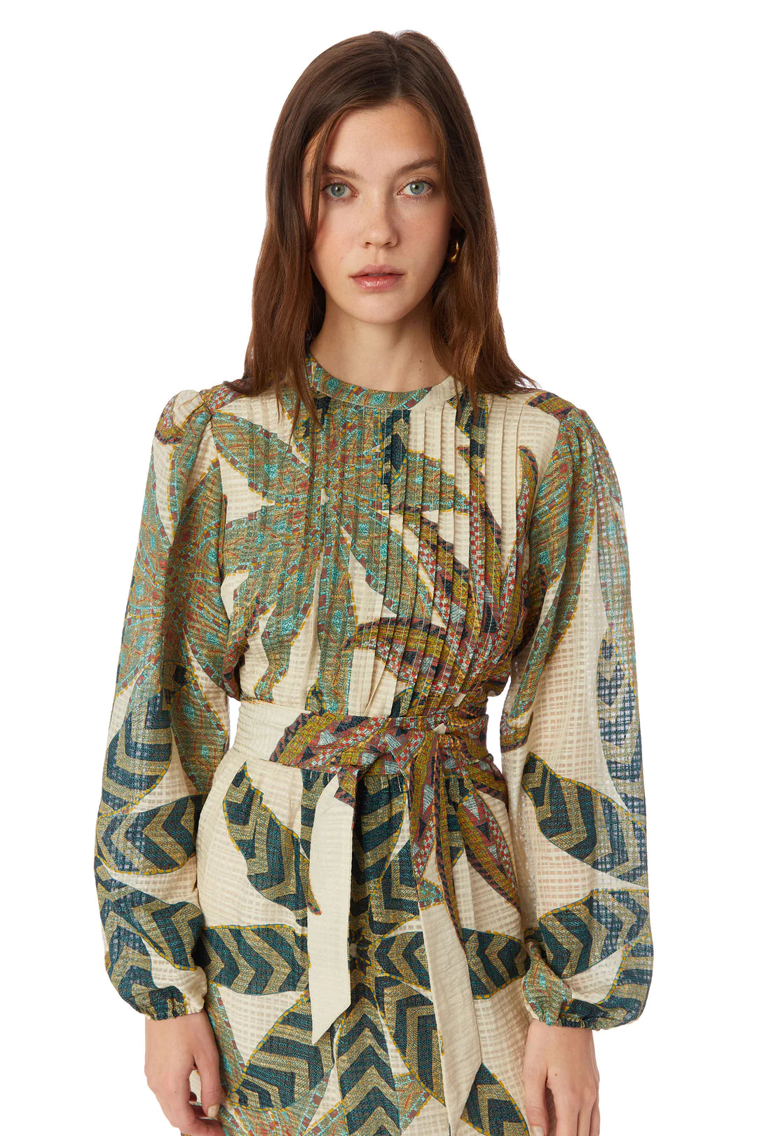 Catie Mini Dress by Marie Oliver in Lichen