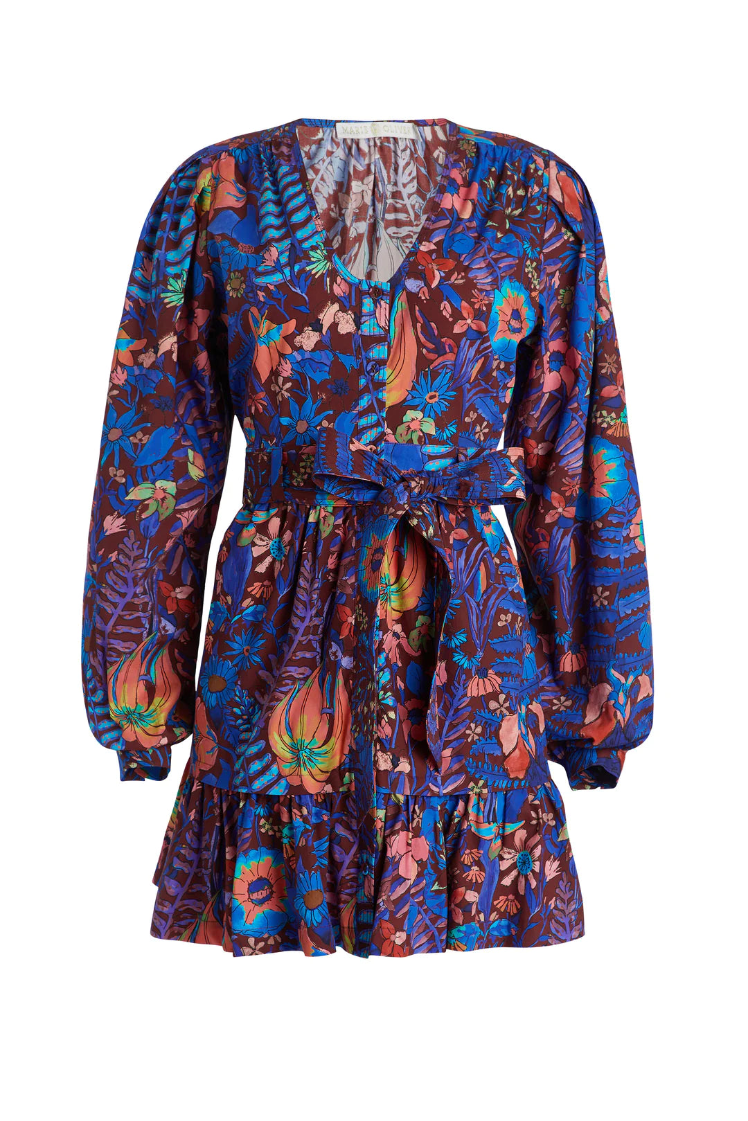 Debra Dress by Marie Oliver in Peacock Floral