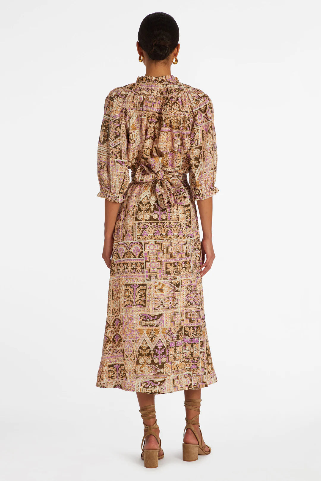 Estine Wrap Skirt by Marie Oliver in Amethyst Tile