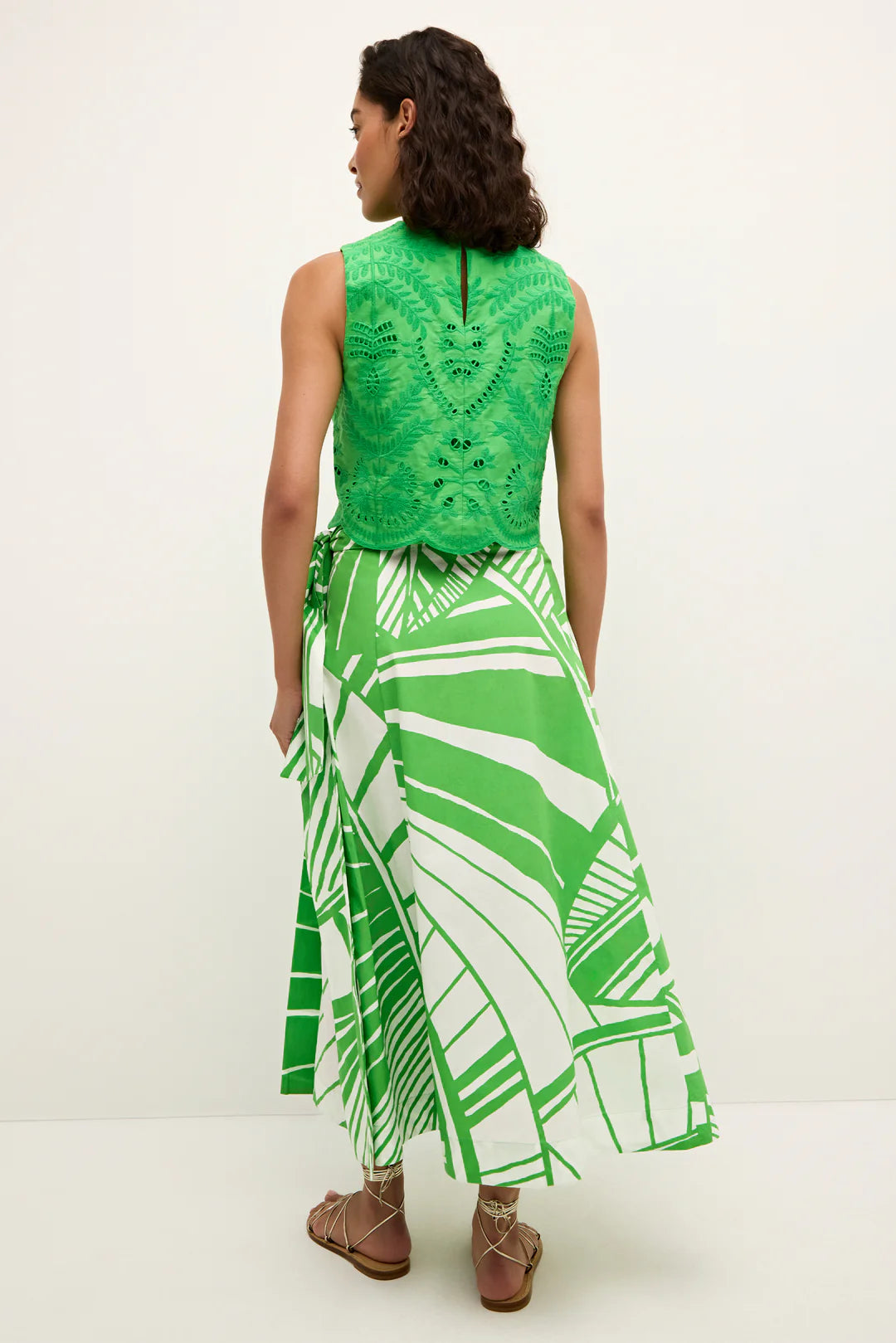 Estine Wrap Skirt by Marie Oliver in Verdant