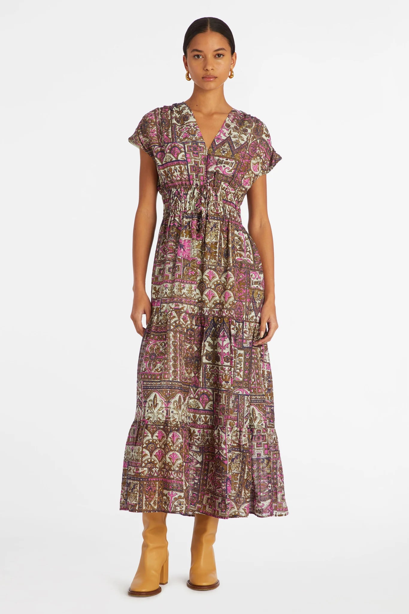 Indy Dress by Marie Oliver in Emerald Tile