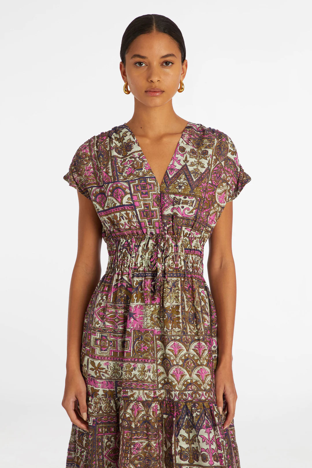 Indy Dress by Marie Oliver in Emerald Tile
