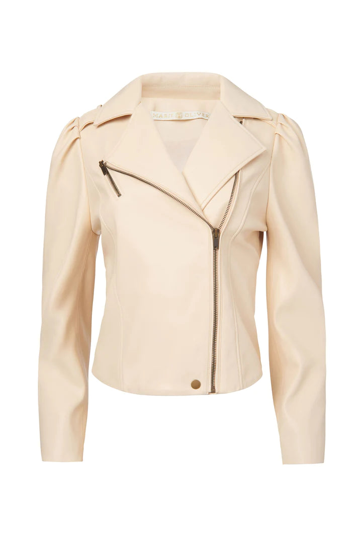 Maeve Moto Jacket by Marie Oliver in Sand