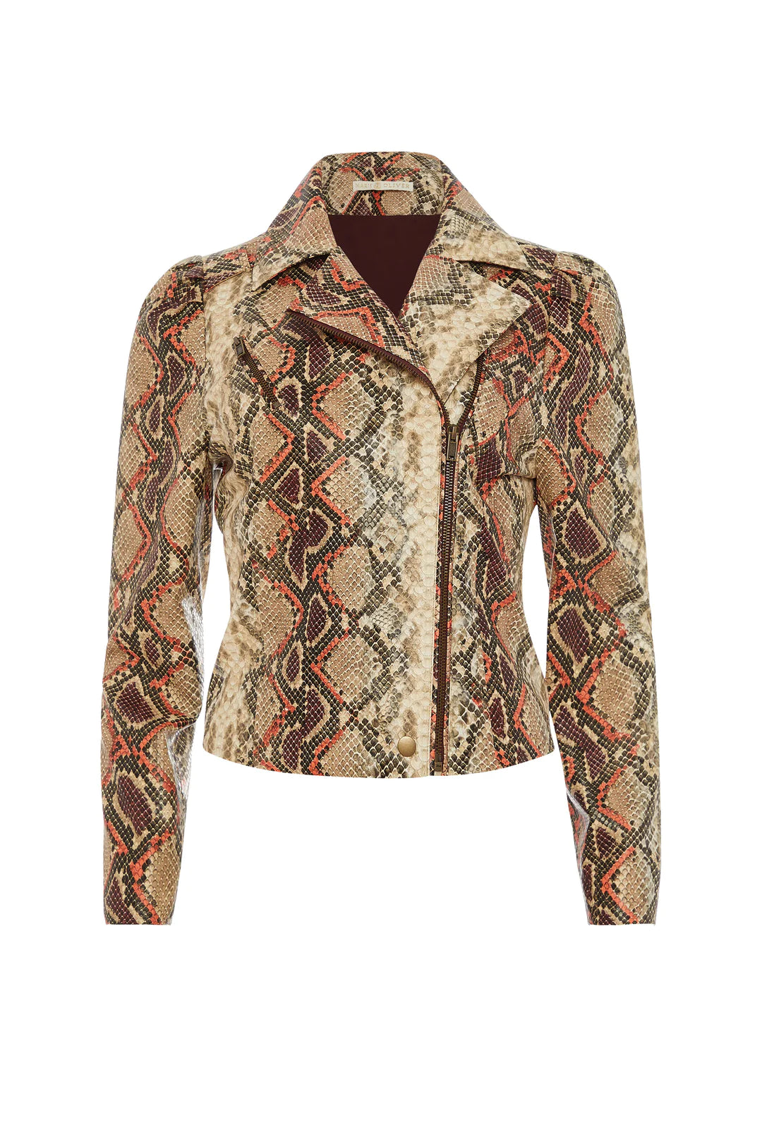 Maeve Moto Jacket by Marie Oliver in Snakeskin Faux Leather