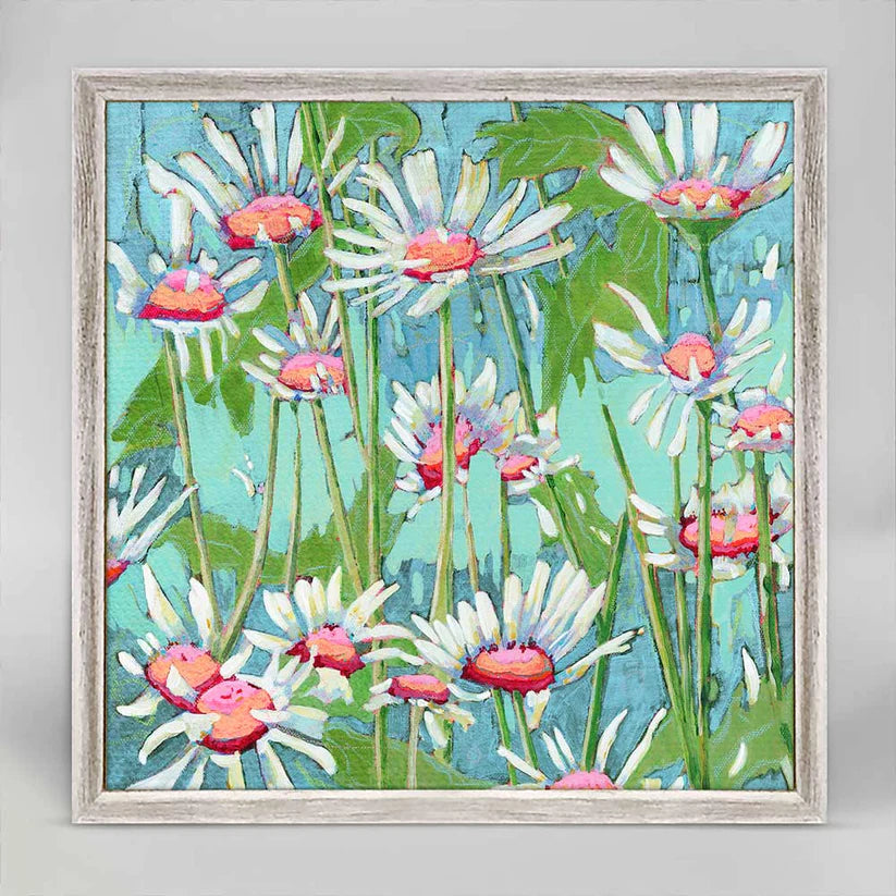 Daisy Daze Mini Framed Canvas by Greenbox Art