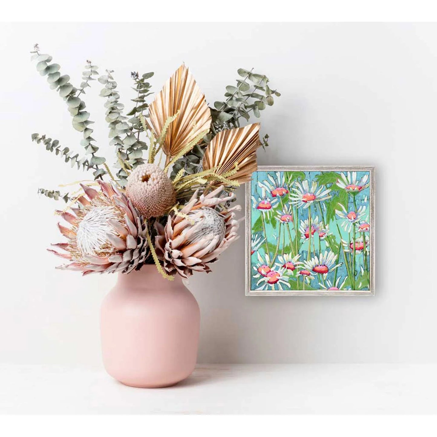 Daisy Daze Mini Framed Canvas by Greenbox Art