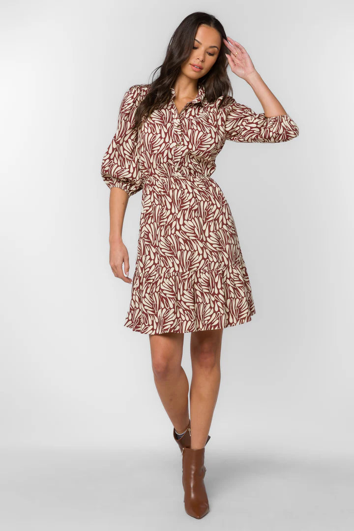 Nichola Dress by Velvet Heart in Bordeaux Dew