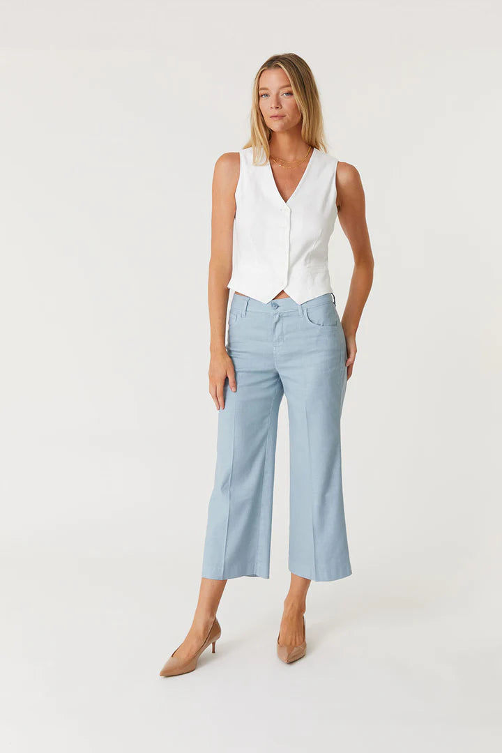Annabelle Crop Wide Leg by Level 99 in Thistles