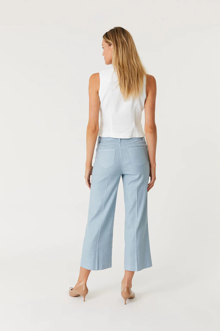 Annabelle Crop Wide Leg by Level 99 in Thistles
