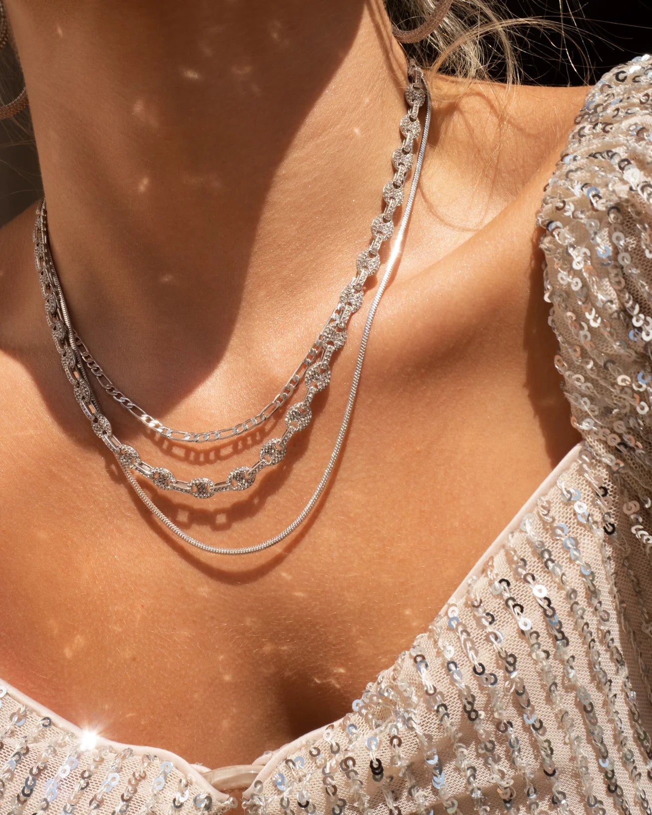 Cecilia Chain Necklace by LUV AJ in Silver