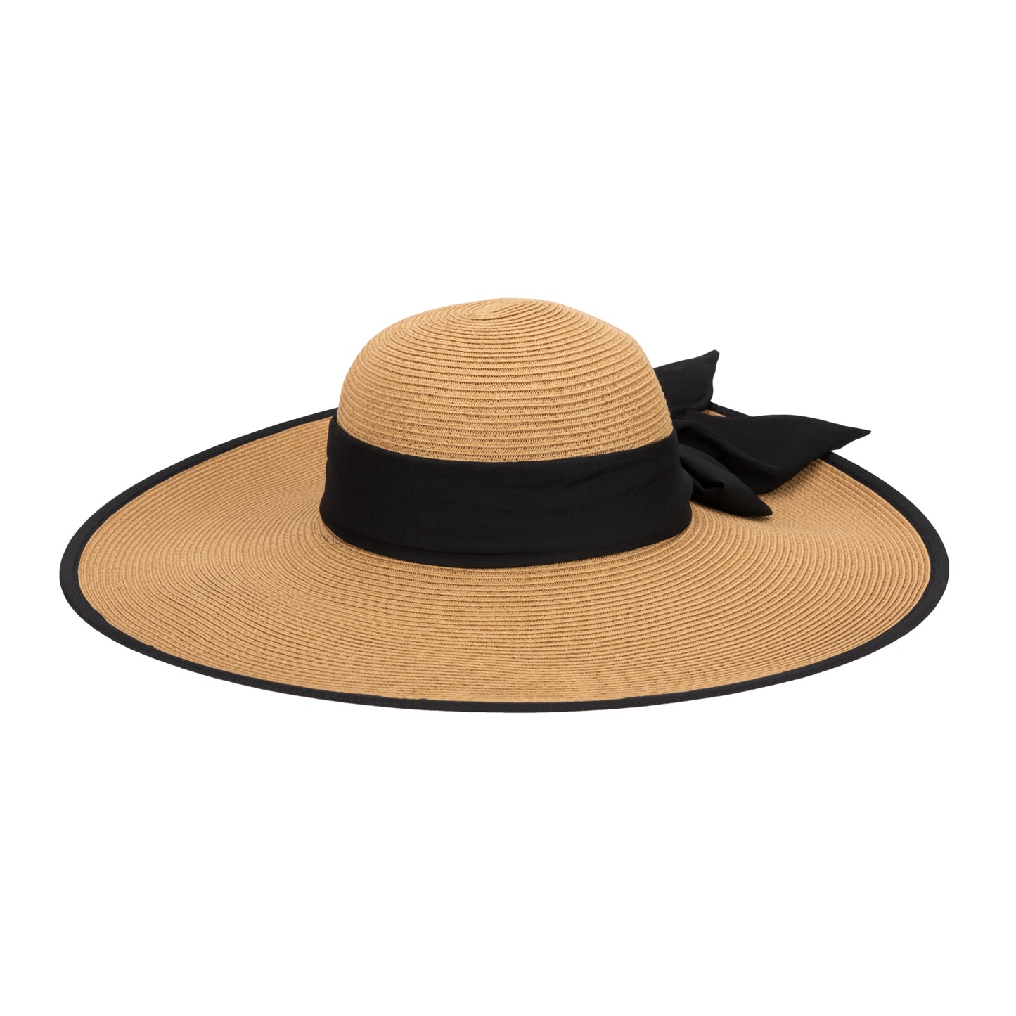 Golden Women's Paper Braid Wide Brim Round Crown by San Diego Hat Co.