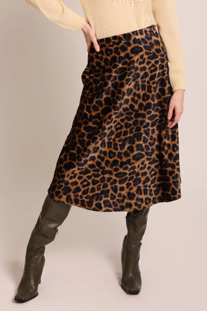 Anarchy Skirt by Traffic People in Black and Brown Leopard