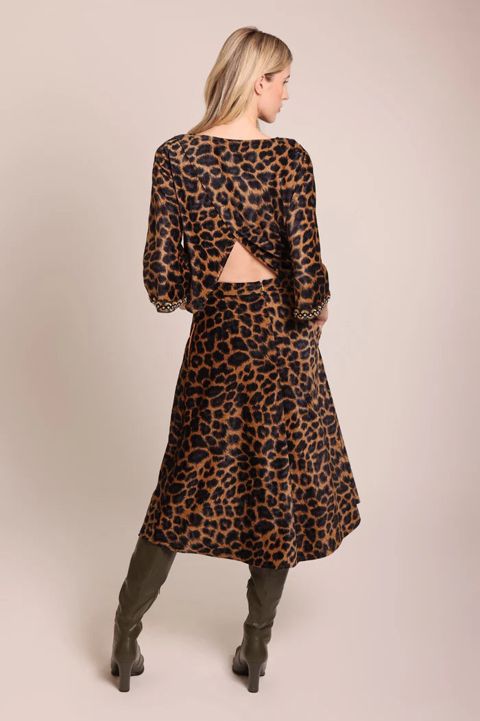 Anarchy Skirt by Traffic People in Black and Brown Leopard