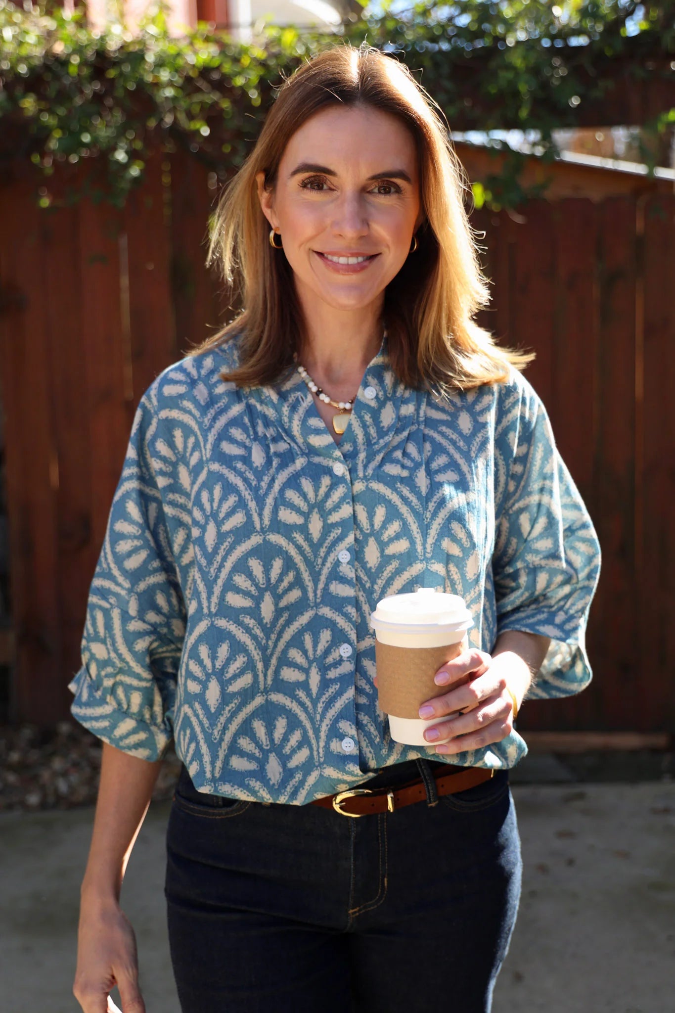 Poppy Blouse by Ex Voto in Citadel Blue