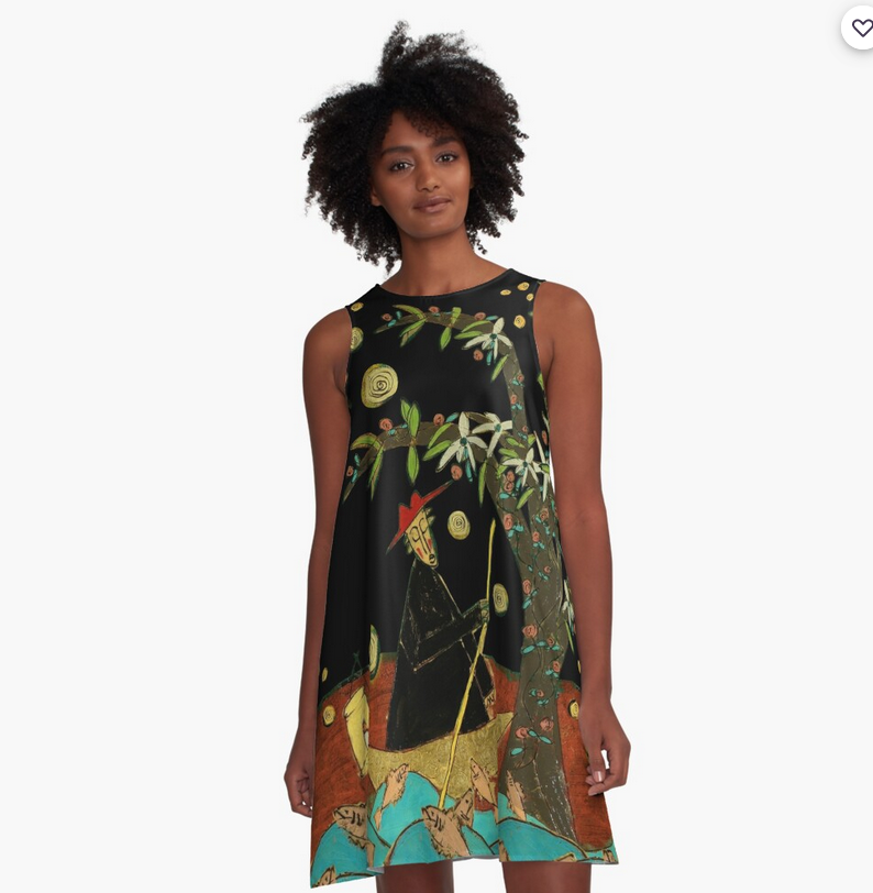 Emerald Swamp Dress by Tre Lilli in Black