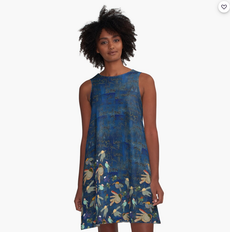 Sea Birds Dress by Tre Lilli in Midnight