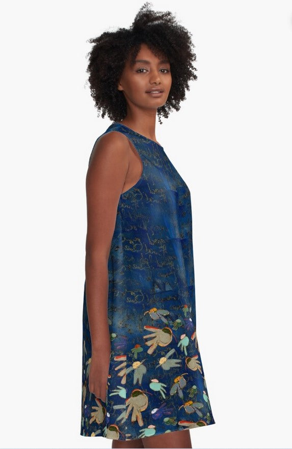 Sea Birds Dress by Tre Lilli in Midnight