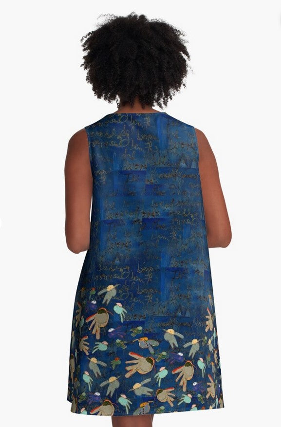 Sea Birds Dress by Tre Lilli in Midnight