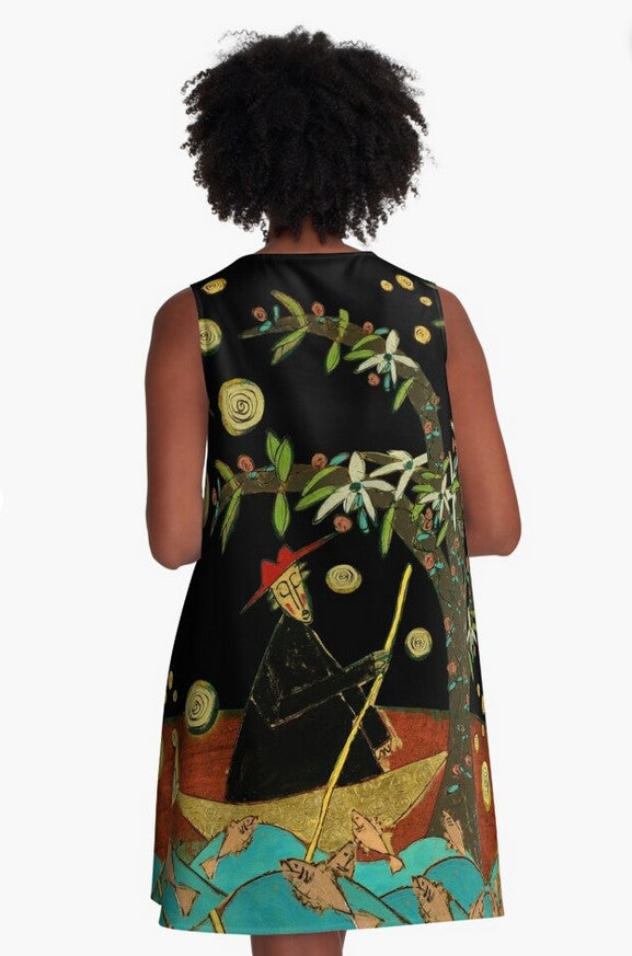 Emerald Swamp Dress by Tre Lilli in Black