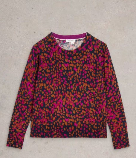 Katie Print Jumper by White Stuff in Navy