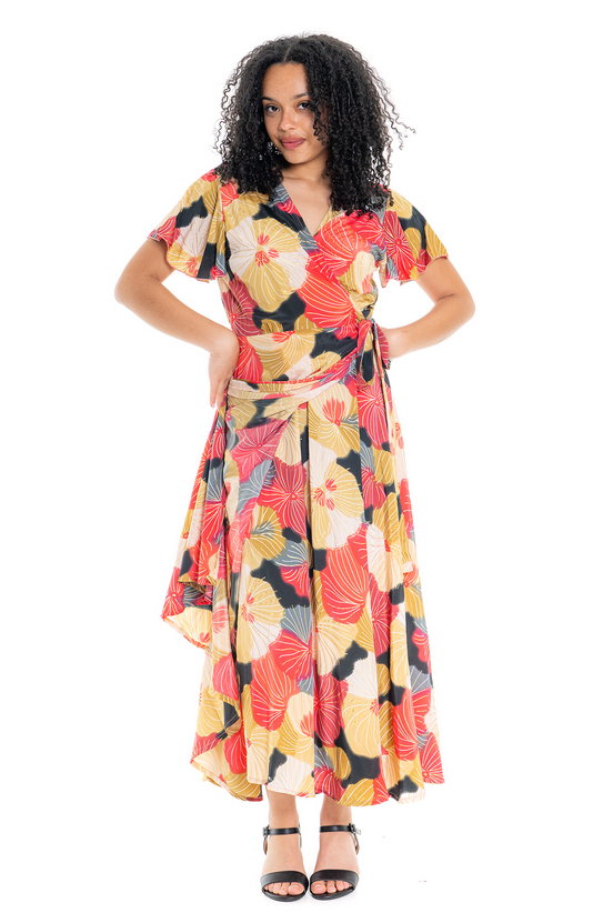 cienna designs dress Cosmos Short Sleeve Wrap by Taglia:44 Mudpie Baby Top Beautiful Dress Designs Clothing brand playful look.