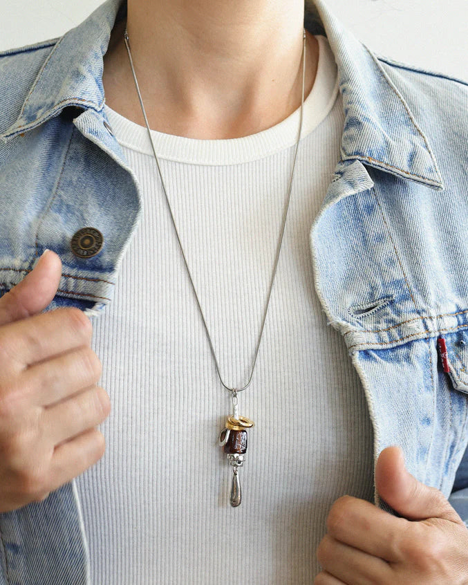 Gliese Necklace by Anne-Marie Chagnon in Mocha Mousse