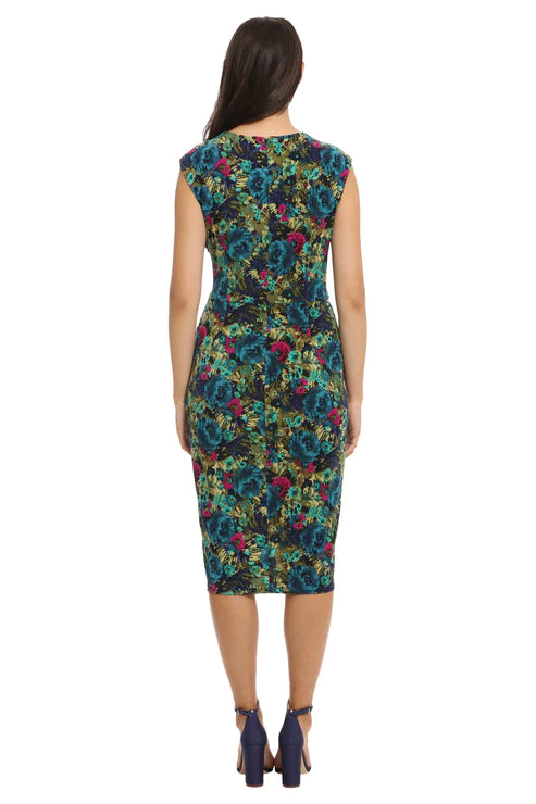 Sola Dress by London Times in Teal