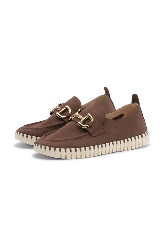 Tulip Flats Shoe by Ilse Jacobsen in Brown