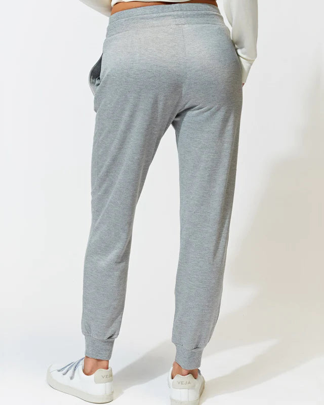 Connie Feather Fleece Jogger by Threads 4 Thought in Heather Grey
