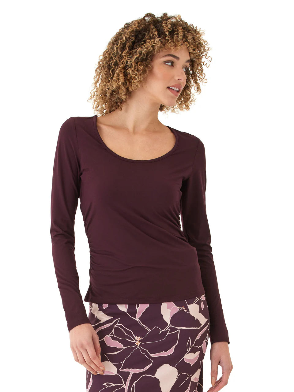 Tee by Threads 4 Thought in Ultra Maroon