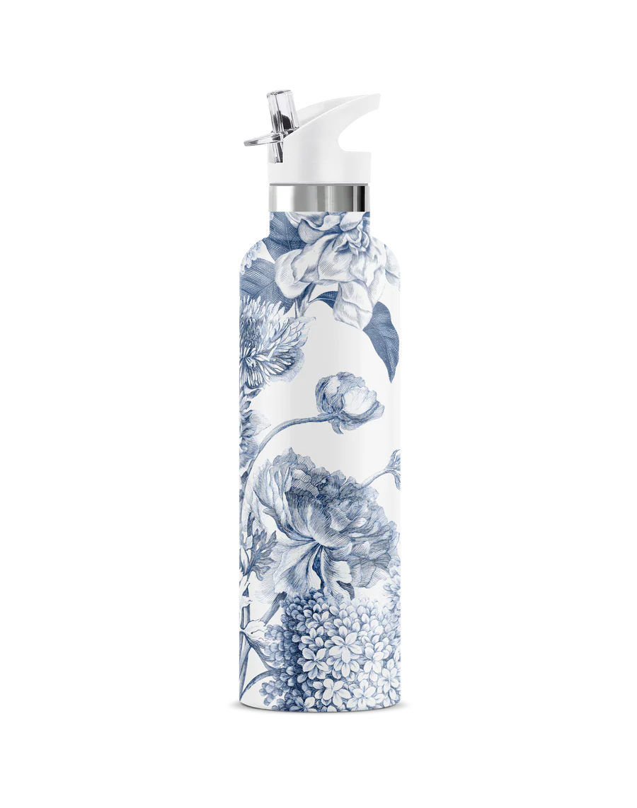 Toile Fleurie 25oz. Insulated Water Bottle by My Bougie Bottle