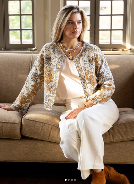 Alice Embroidered Jacket by Ex Voto