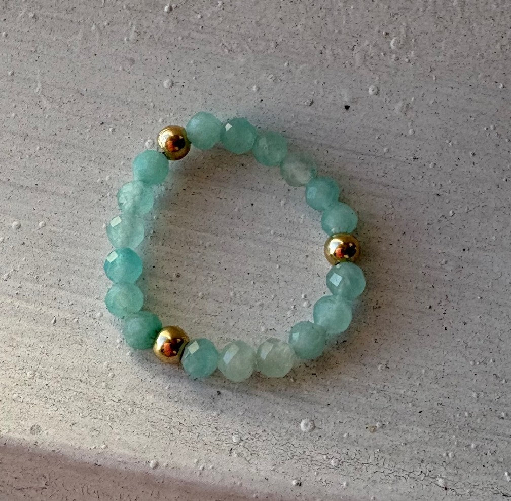 Pippi Ring by IN2DESIGN in Amazonite