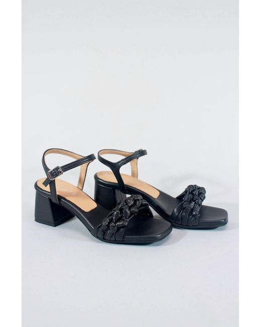 Dali Heeled Sandal by Ateliers Shoes in Black