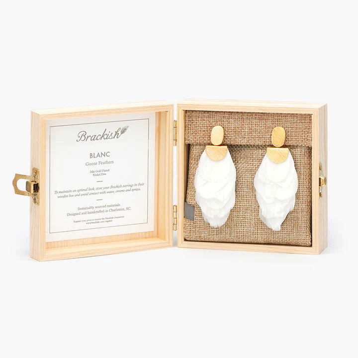 Blanc Drop Earring by Brackish