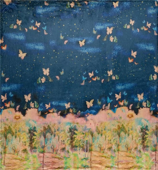 Laurel Canyon Cozy Blanket by Johnny Was in Aurelius