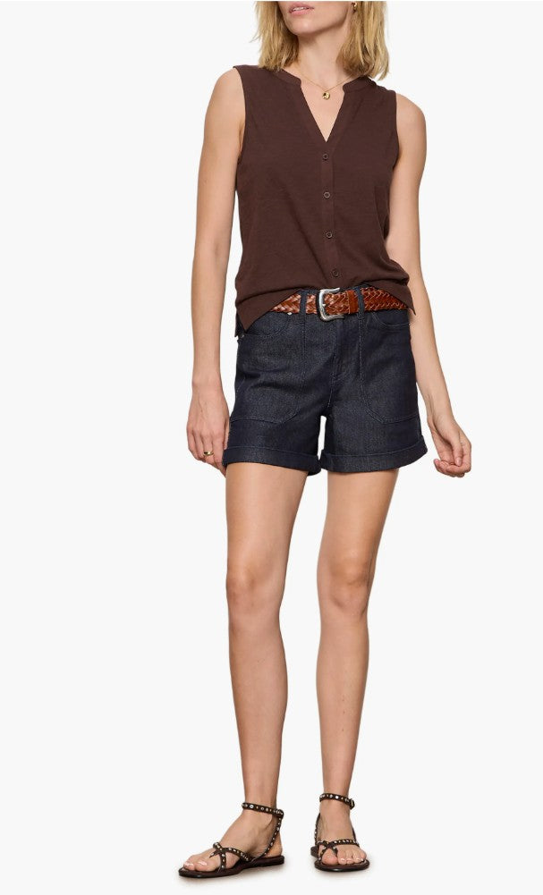 All Set Button Front Tank by Sanctuary in Rich Soil