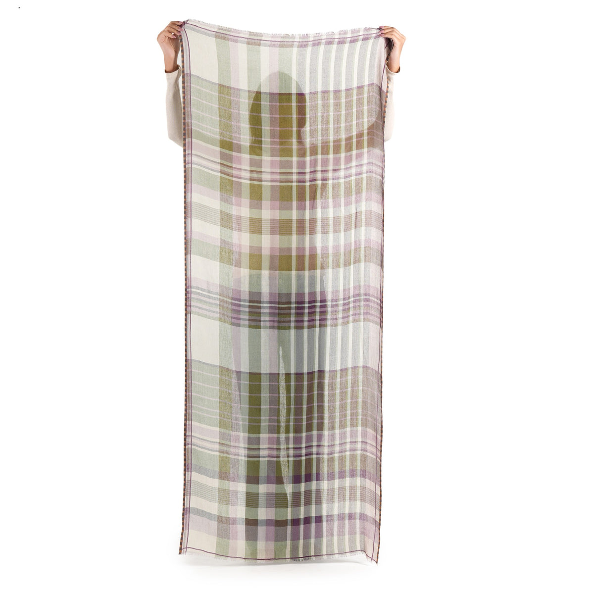 Scarf by Vismaya Scarves in Sage Green