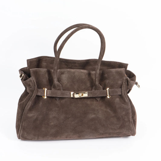 Chandra Satchel Bag by Verdipelle in Mink