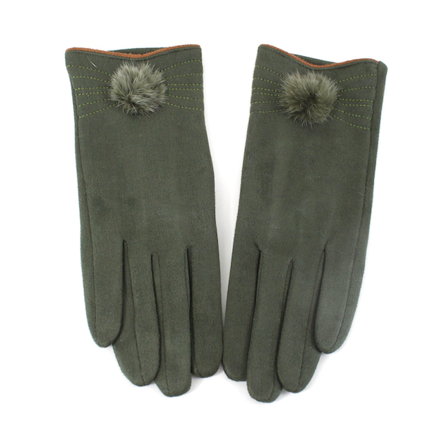Helena Gloves by Pretty Persuasions in Olive