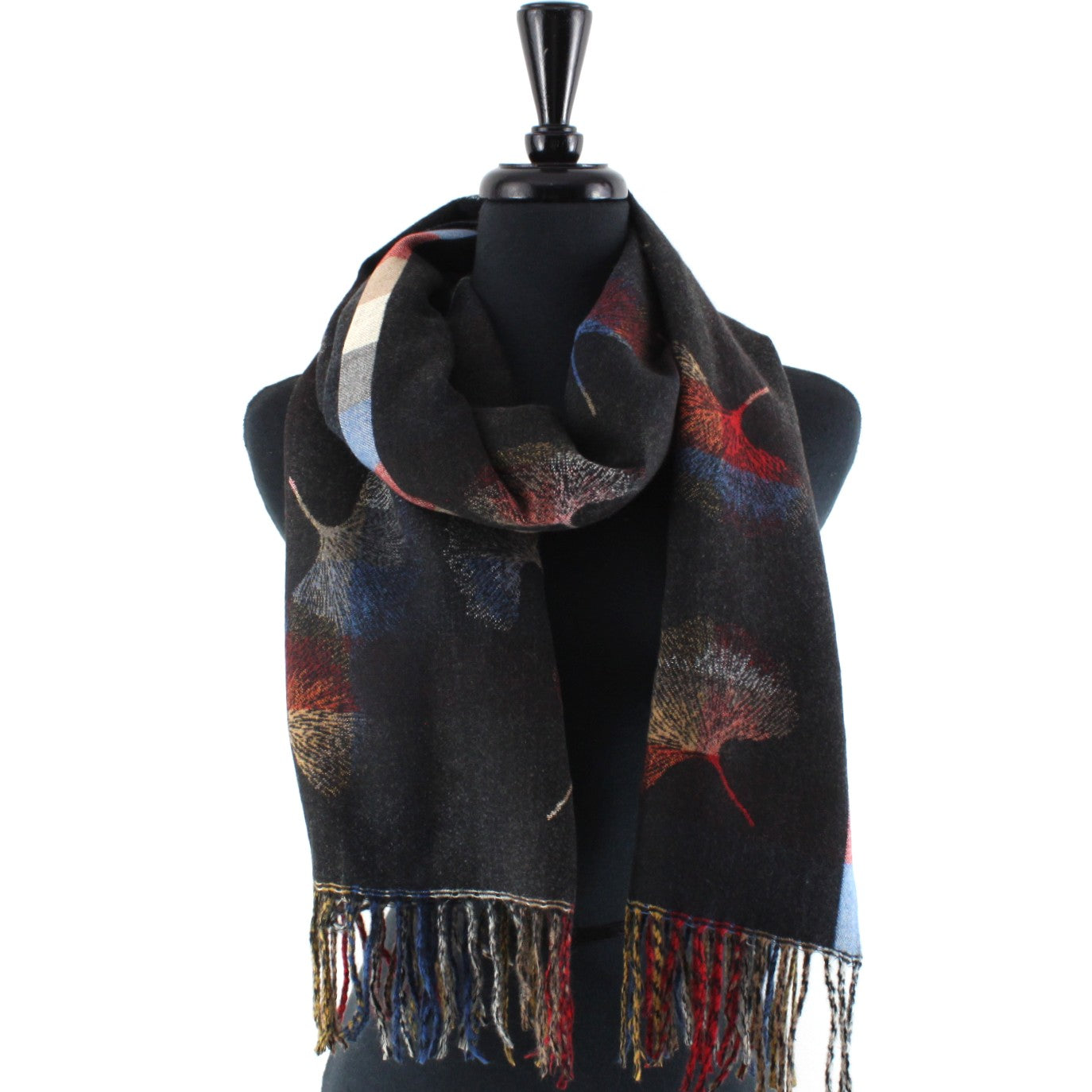 Ginkgo Scarf by Pretty Persuasions in Black