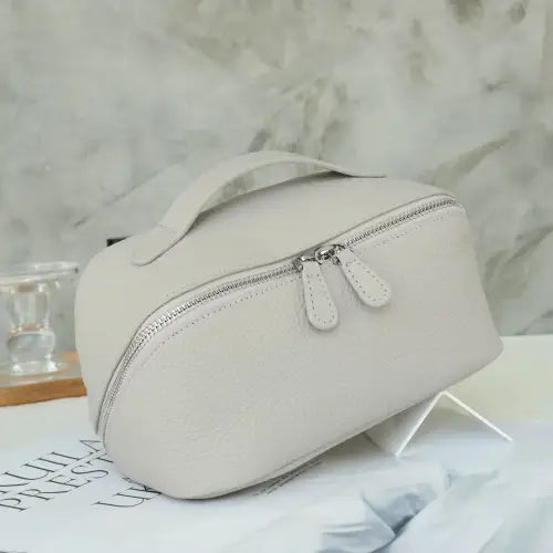 Genuine Leather Travel Case by Pretty Persuasions in Stone