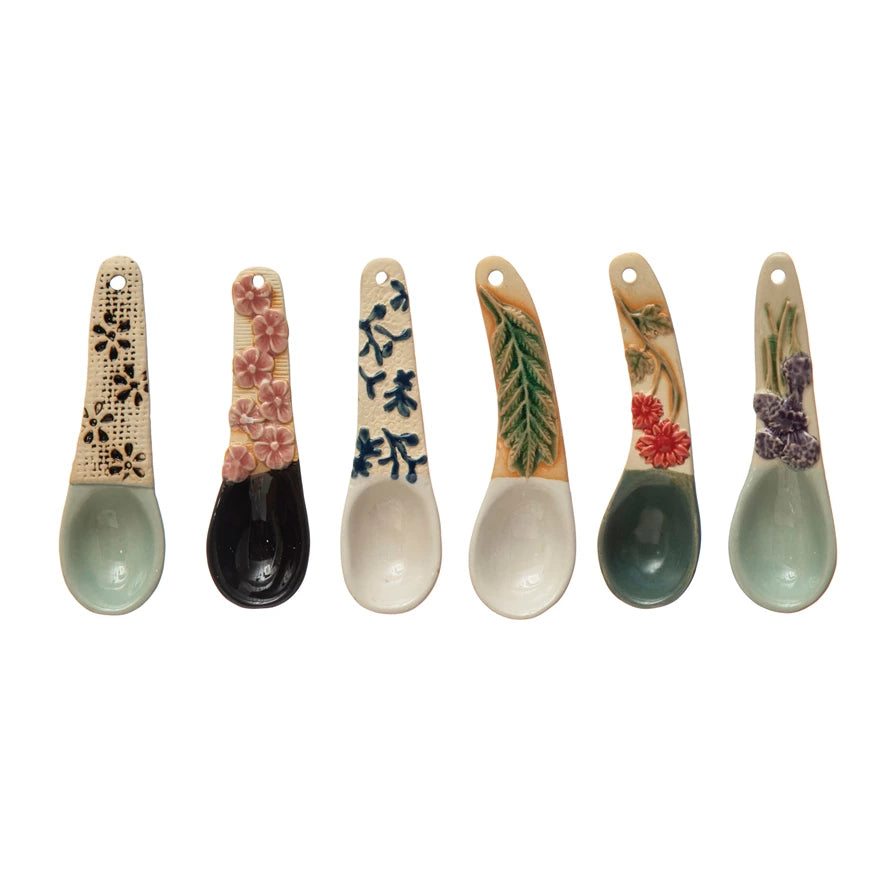 Hand-Painted Spoon with Handle by Creative Co-Op in Various Styles