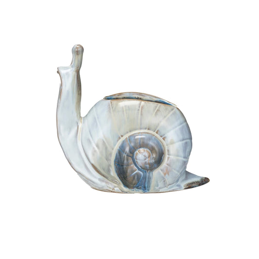Stoneware Snail Platter by Creative Co-Op