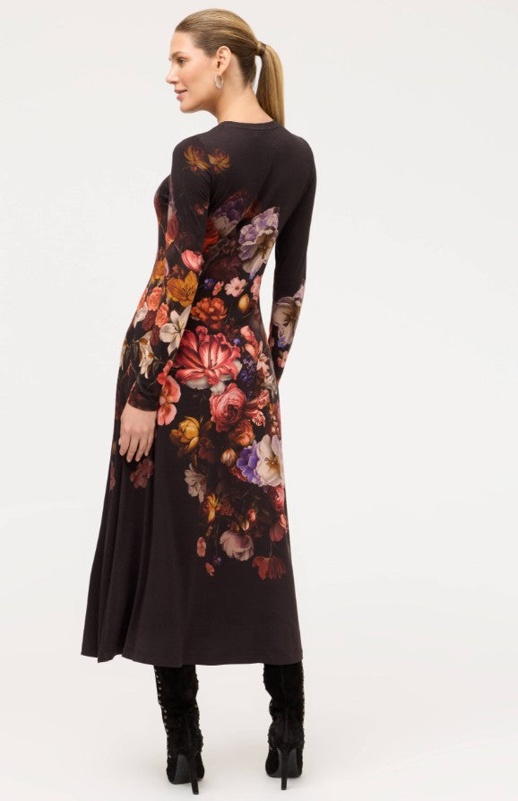 The Janie Favorite Long Sleeve Midi Dress by Johnny Was in Beckett Blooms