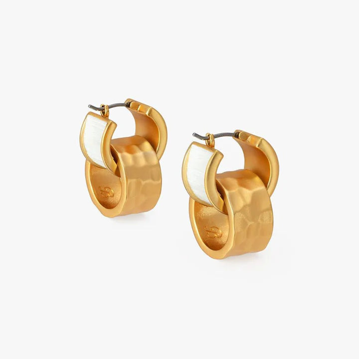 Dunore Two Piece Hoop by Brackish in Gold