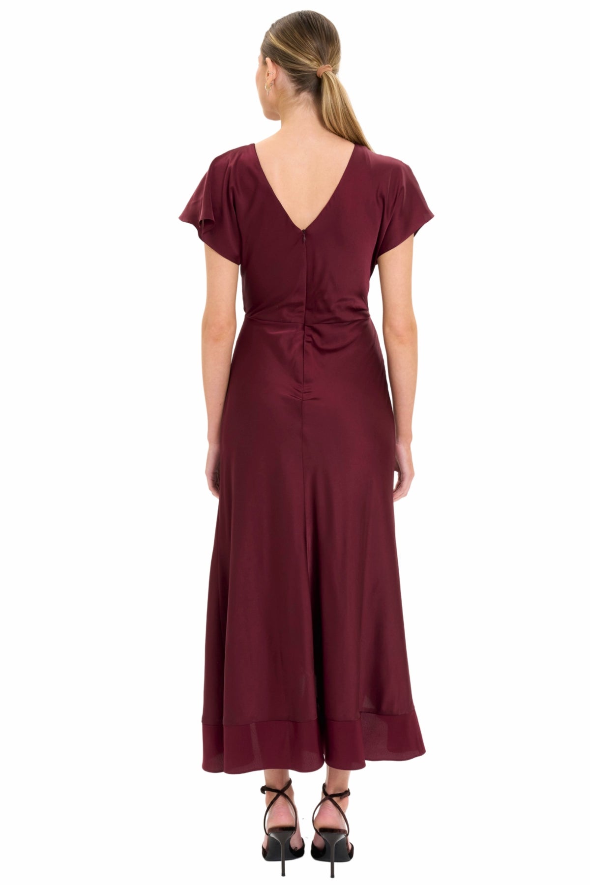 Dress by Donna Morgan in Wine