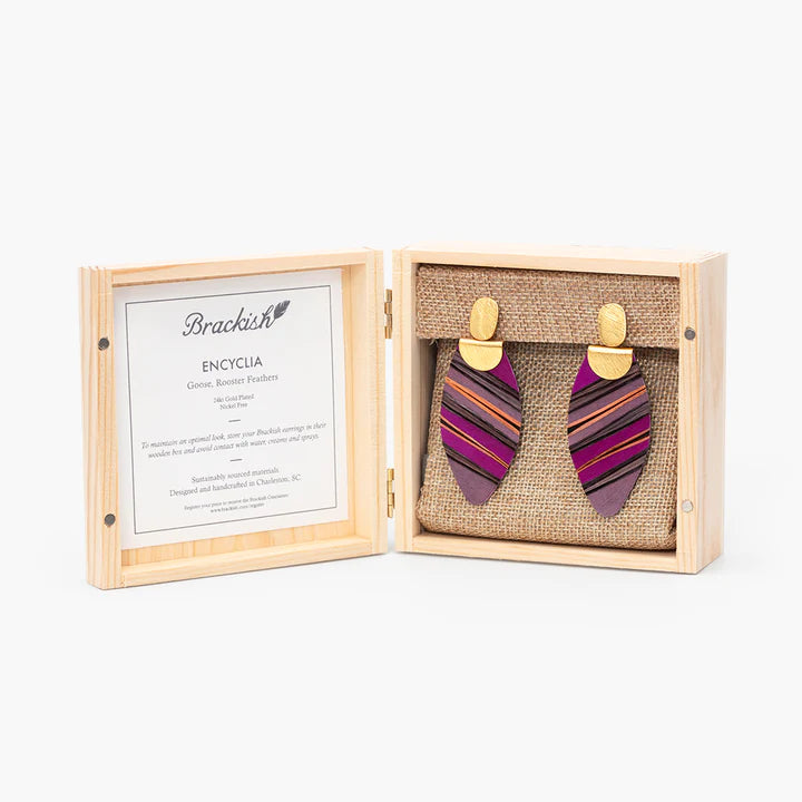 Encyclia Drop Earring by Brackish