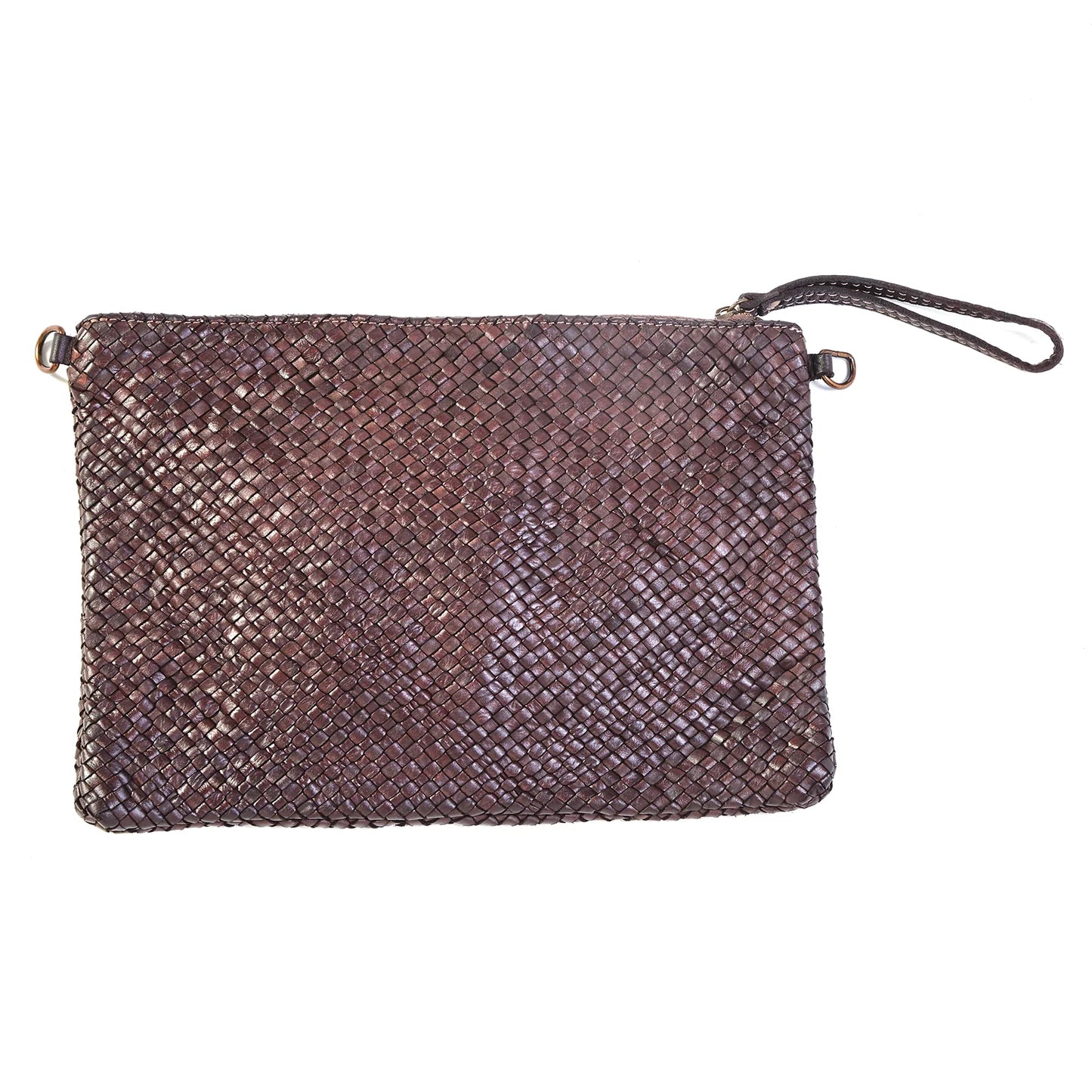 Fabiana Clutch/Crossbody by Verdipelle in Brown