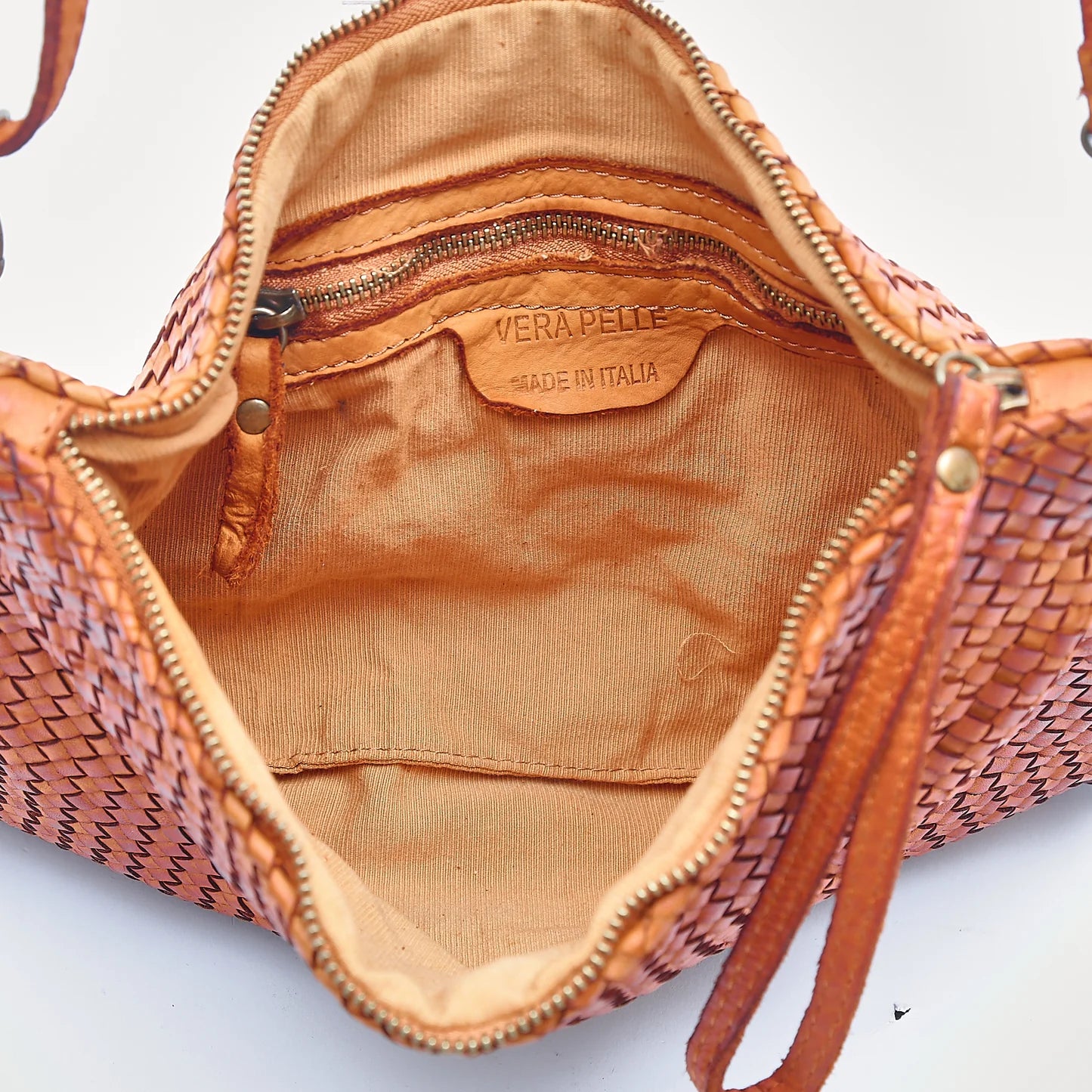 Fabiana Clutch/Crossbody by Verdipelle in Cognac